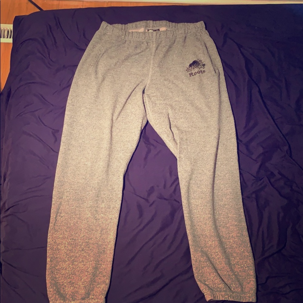 Roots Salt and pepper sweatpants